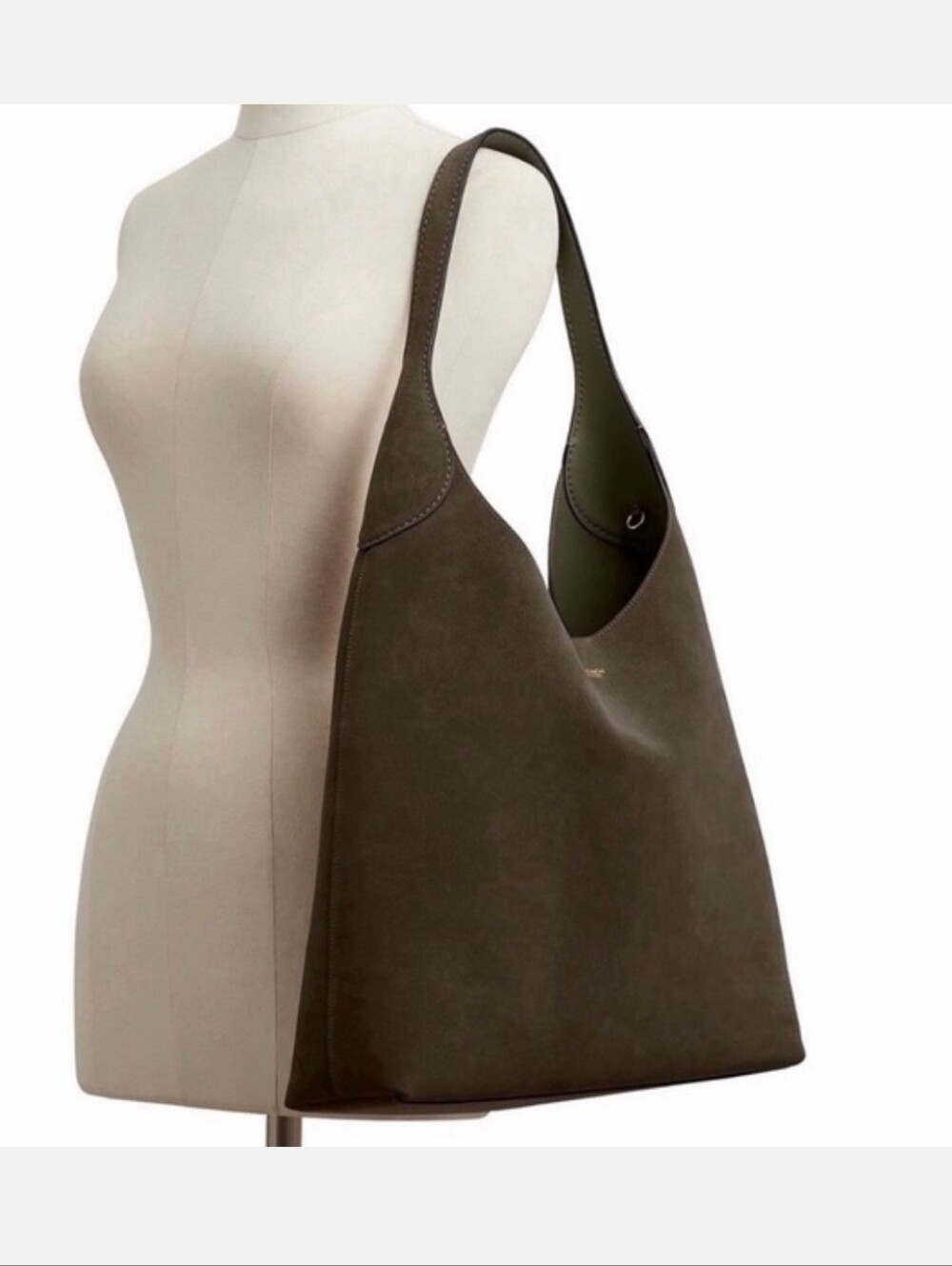 COACH Olive Suede Hobo Bag